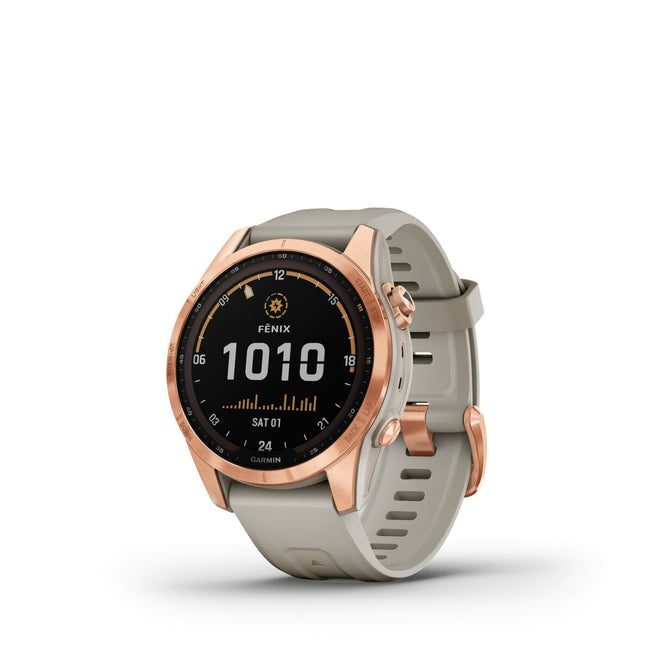 Smartwatch GARMIN Fenix 7S Sport Solar 1,2" Beige Roos Goud