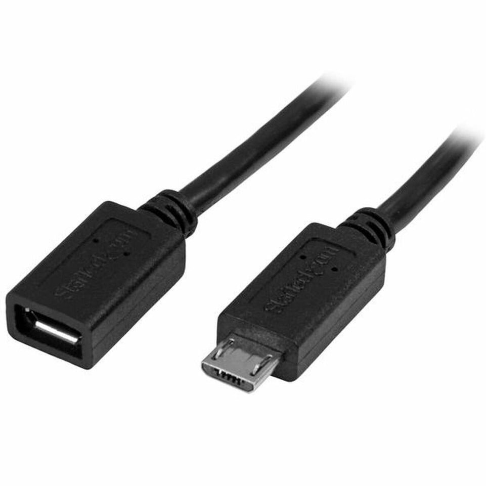 Kabel Micro USB Startech USBUBEXT50CM         Zwart