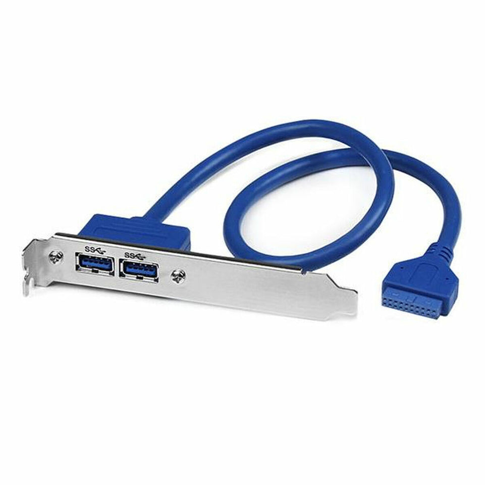 USB-kabel Startech USB3SPLATE           IDC Blauw