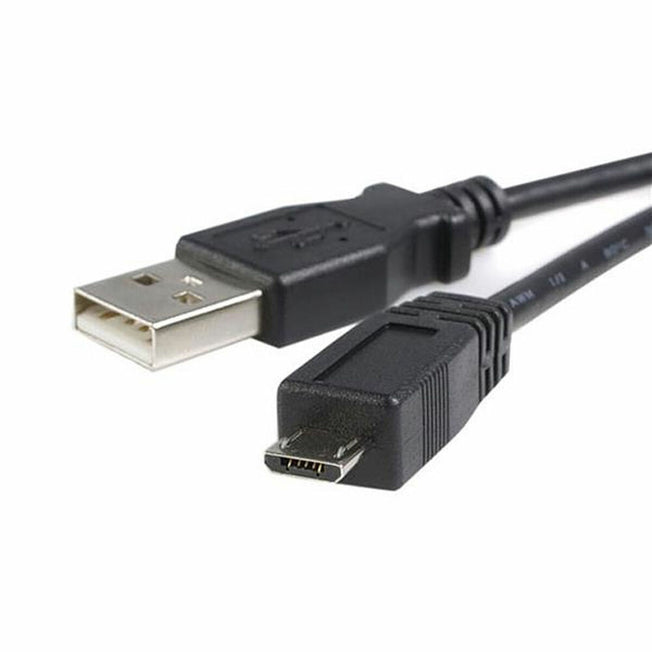 Kabel USB naar Micro-USB Startech UUSBHAUB2M           USB A Micro USB B Zwart