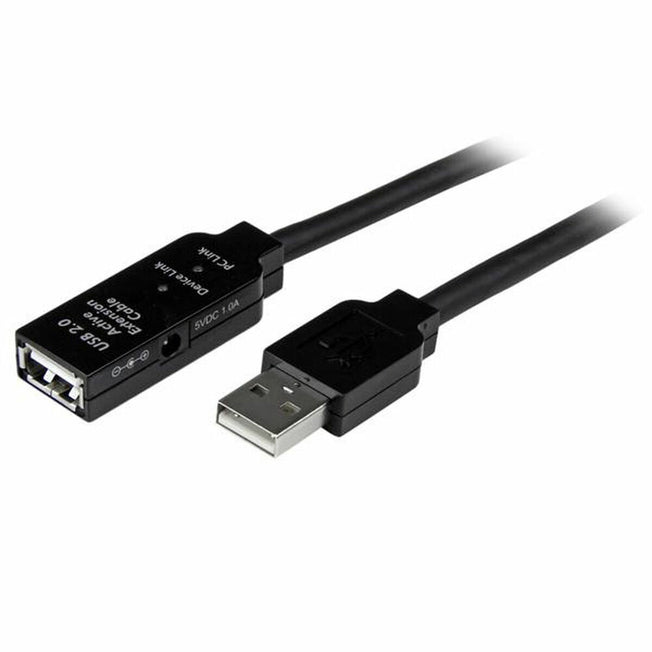 USB-kabel Startech USB2AAEXT5M          Zwart