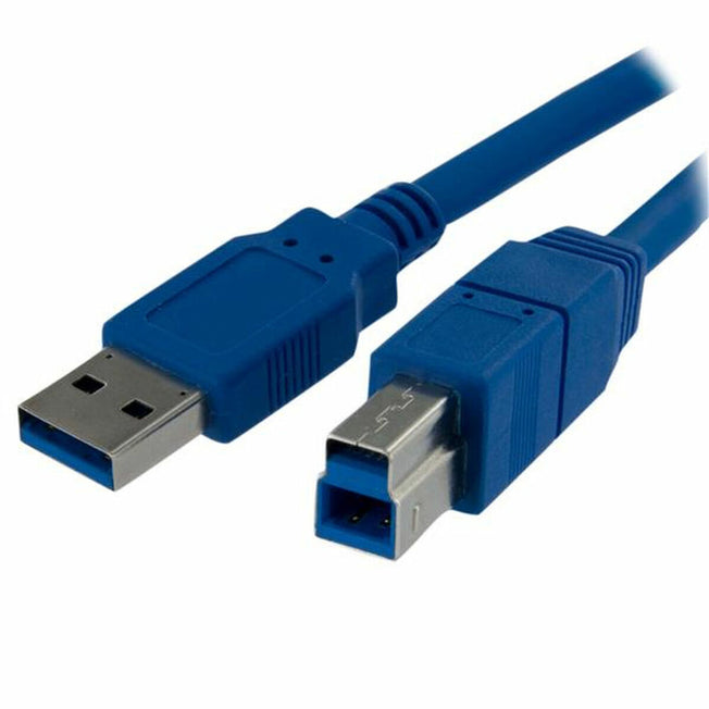 Kabel USB A naar USB B Startech USB3SAB1M            Blauw