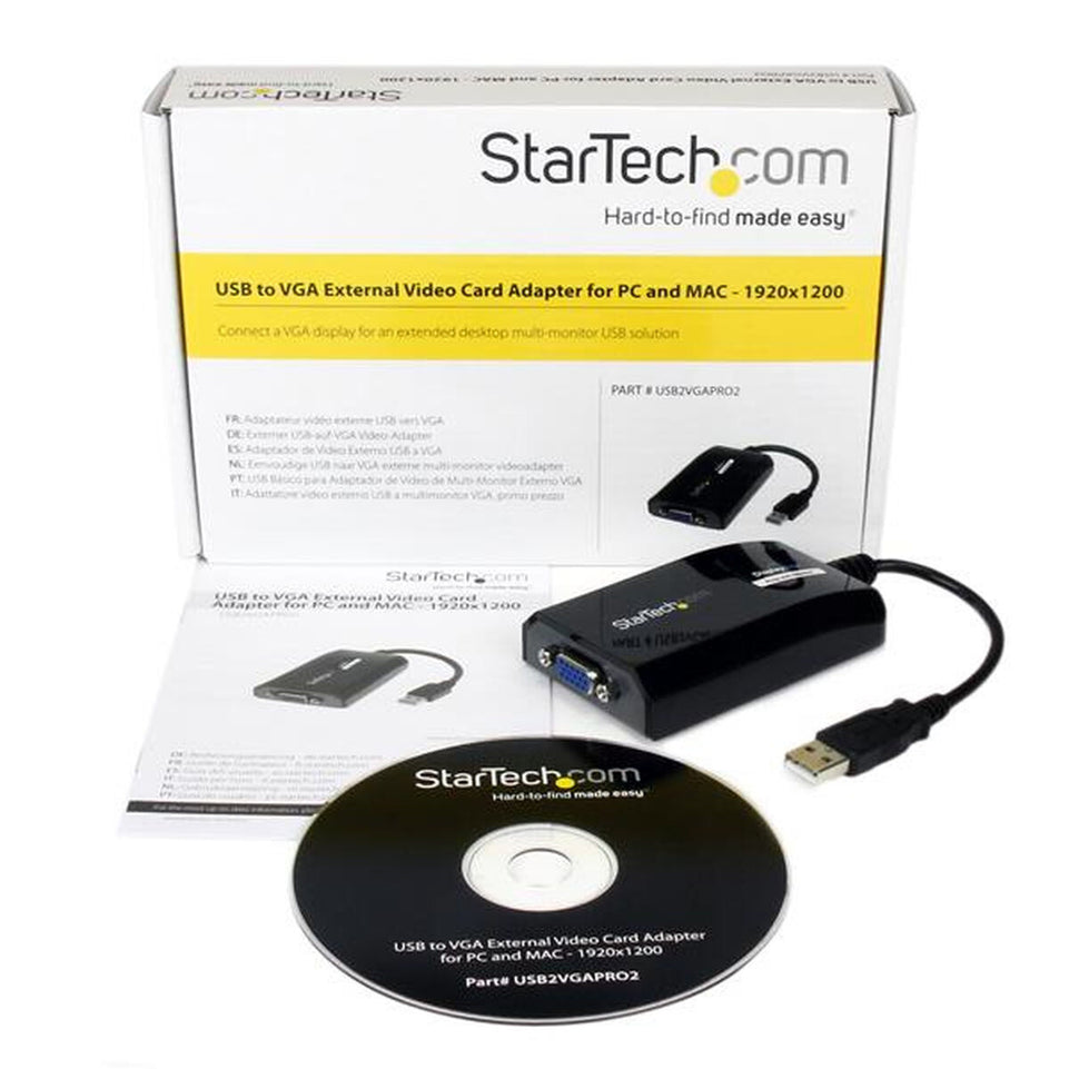 Adapter USB naar VGA Startech USB2VGAPRO2