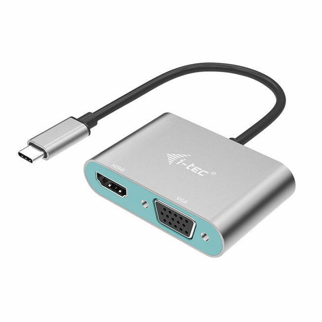 Adapter USB C naar VGA/HDMI i-Tec C31VGAHDMIADA        4K Ultra HD 0,15 m