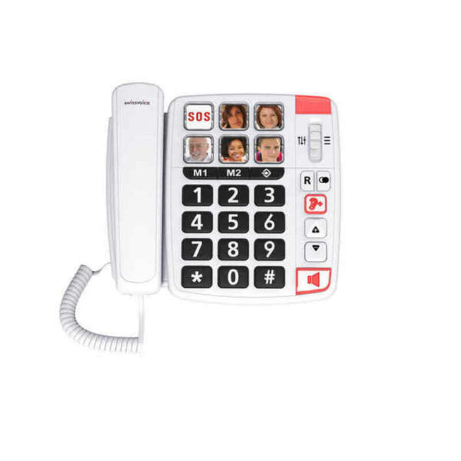 Vaste Telefoon voor Ouderen Swiss Voice ATL1418644 Wit (Refurbished A+)