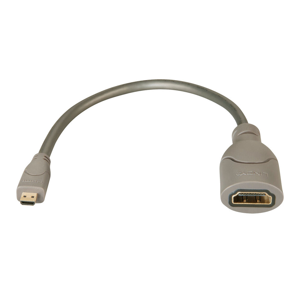 Kabel HDMI naar Micro HDMI LINDY 41298 Grijs 15 cm