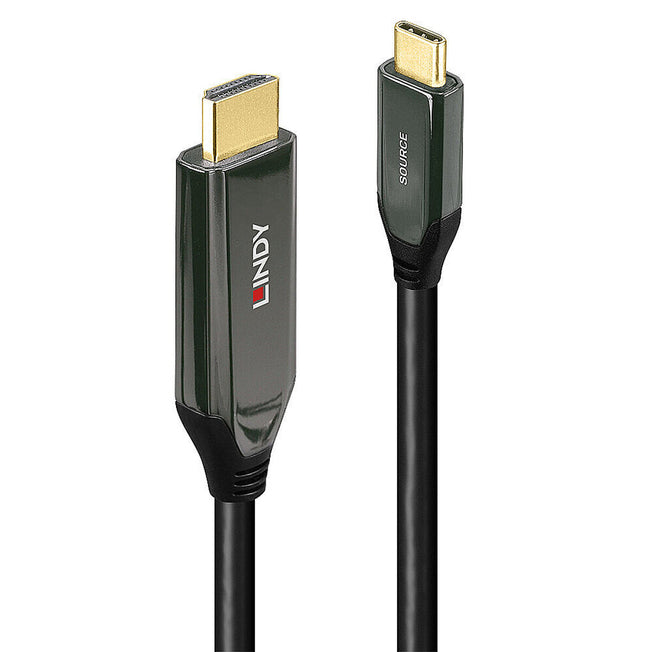 Kabel USB-C naar HDMI LINDY 43367 Zwart 1 m