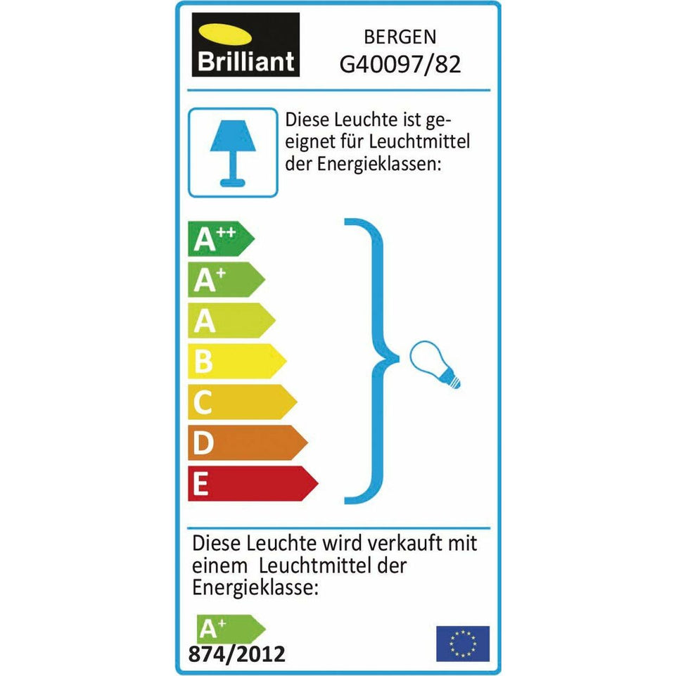 Wandlamp Brilliant Bergen Bewegingsdetector Zilverkleurig Metaal 4 W 345 Lm (4000 K)