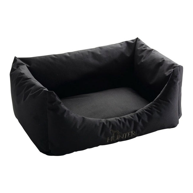 Bank voor honden Hunter Gent Zwart Polyester black (80x60 cm) (80 x 60 cm)