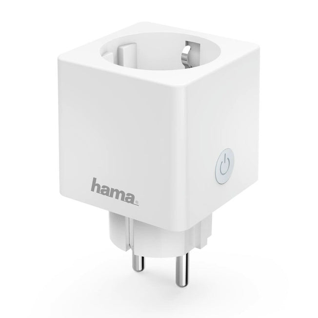 Slim Stopcontact Hama | Enchufe Inteligente WLAN (3680 W, Compatible con Alexa y con Google Home, Sin puerta de enlace), Color B