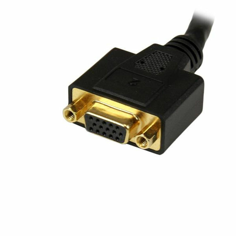 Kabel DVI-I naar DVI-D en VGA Startech DVI92030202L         Zwart 0,2 m