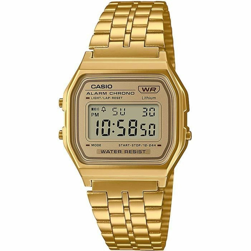 Digitale klok Casio A158WETG-9AEF Gouden