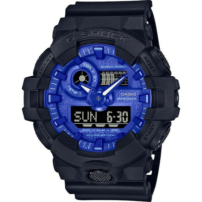 Horloge Heren Casio G-Shock GA-700 Collection BLUE PAISLEY Serie (Ø 53 mm)