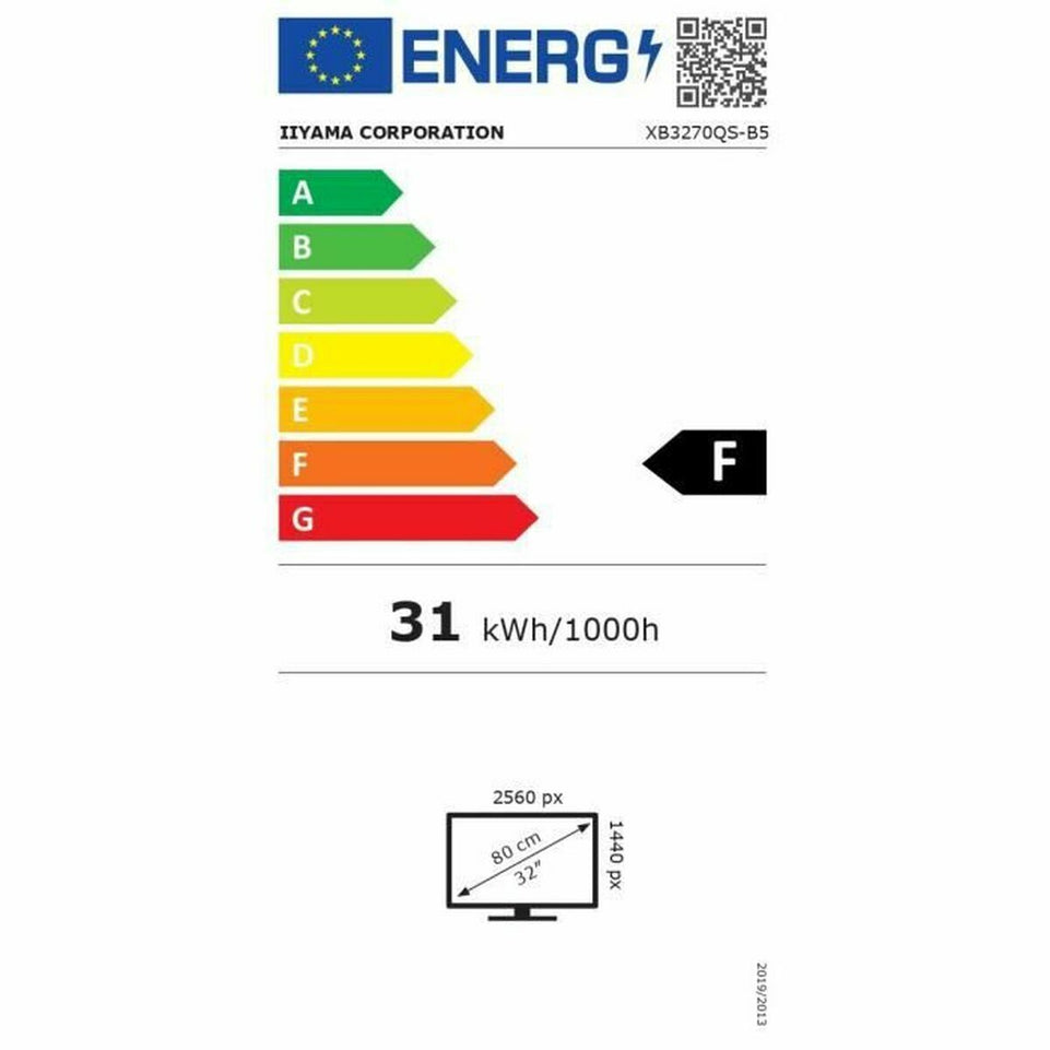 Monitor Iiyama XB3270QS-B5 32" IPS LED Flicker free