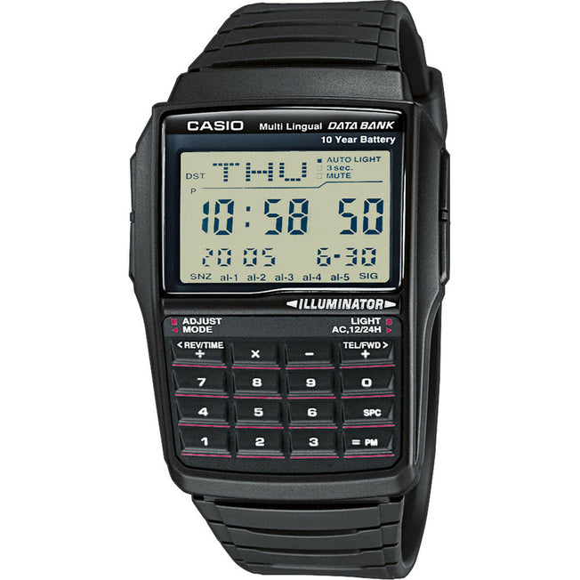 Horloge Heren Casio DATABANK CALCULATOR (Ø 37 mm)