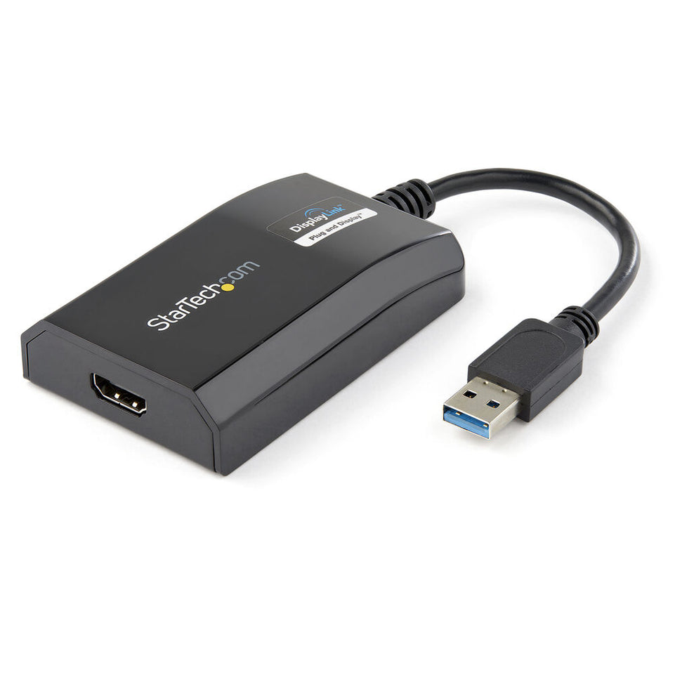 Adapter USB 3.0 naar HDMI Startech Adaptador Gráfico Externo Multi Monitor USB 3.0 a HDMI HD Certificado DisplayLink para Mac y