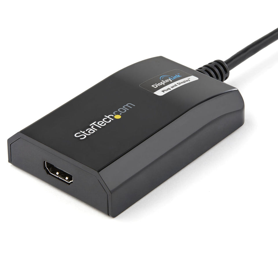 Adapter USB 3.0 naar HDMI Startech Adaptador Gráfico Externo Multi Monitor USB 3.0 a HDMI HD Certificado DisplayLink para Mac y