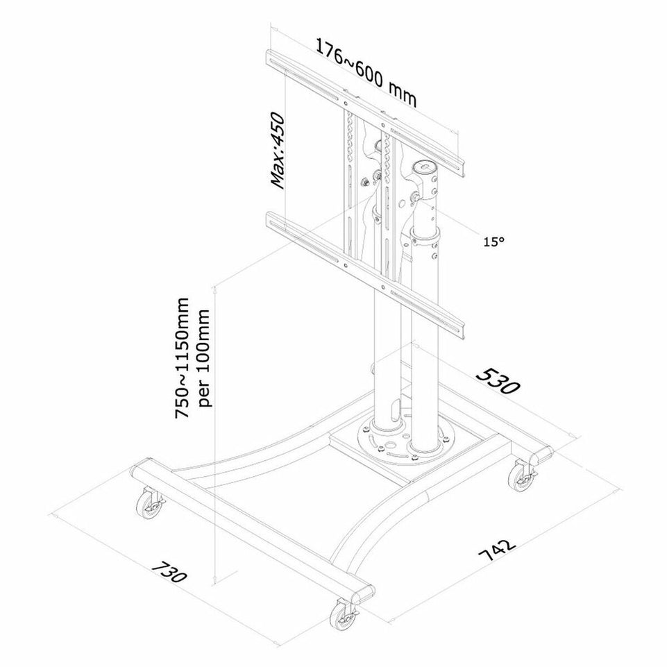 TV houder Neomounts PLASMA-M1200 50 kg 27"