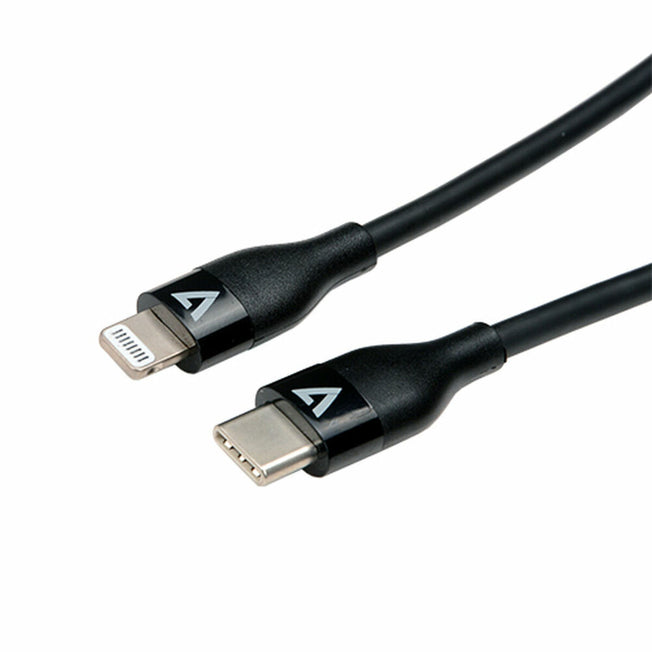 Kabel USB-C naar Lightning V7 V7USBCLGT-1M         Zwart