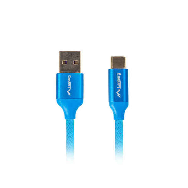 Kabel USB A naar USB C Lanberg Quick Charge 3.0 Blauw