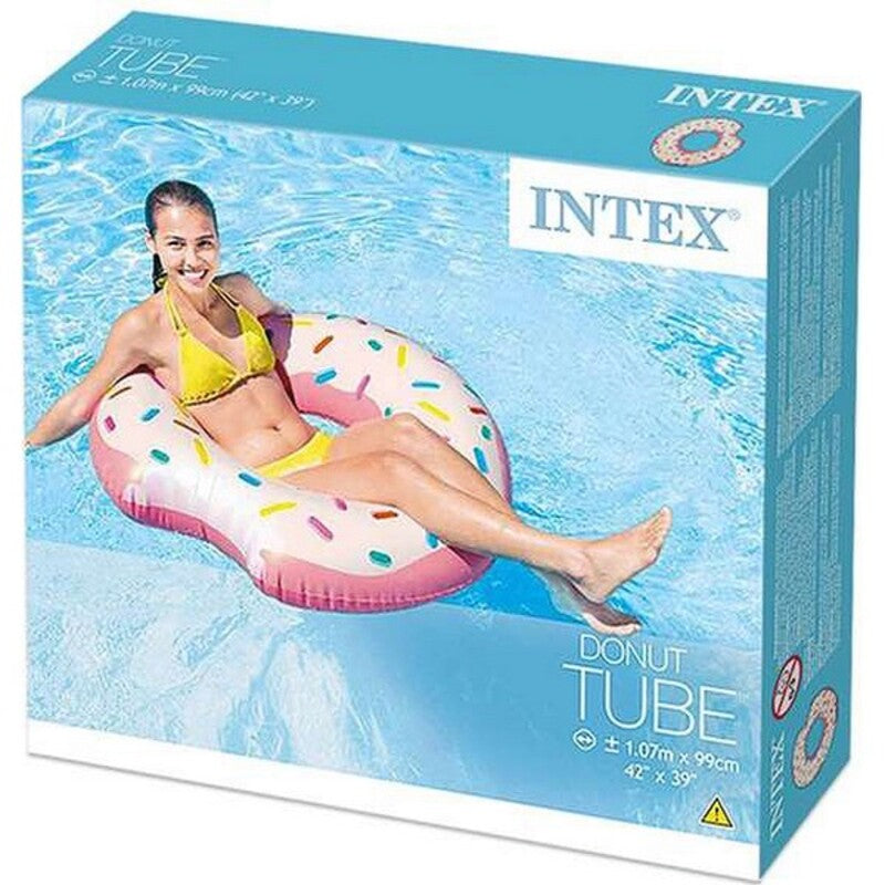 Opblaasbare Drijvende Donut Intex 56265NP         107 x 99 x 23 cm