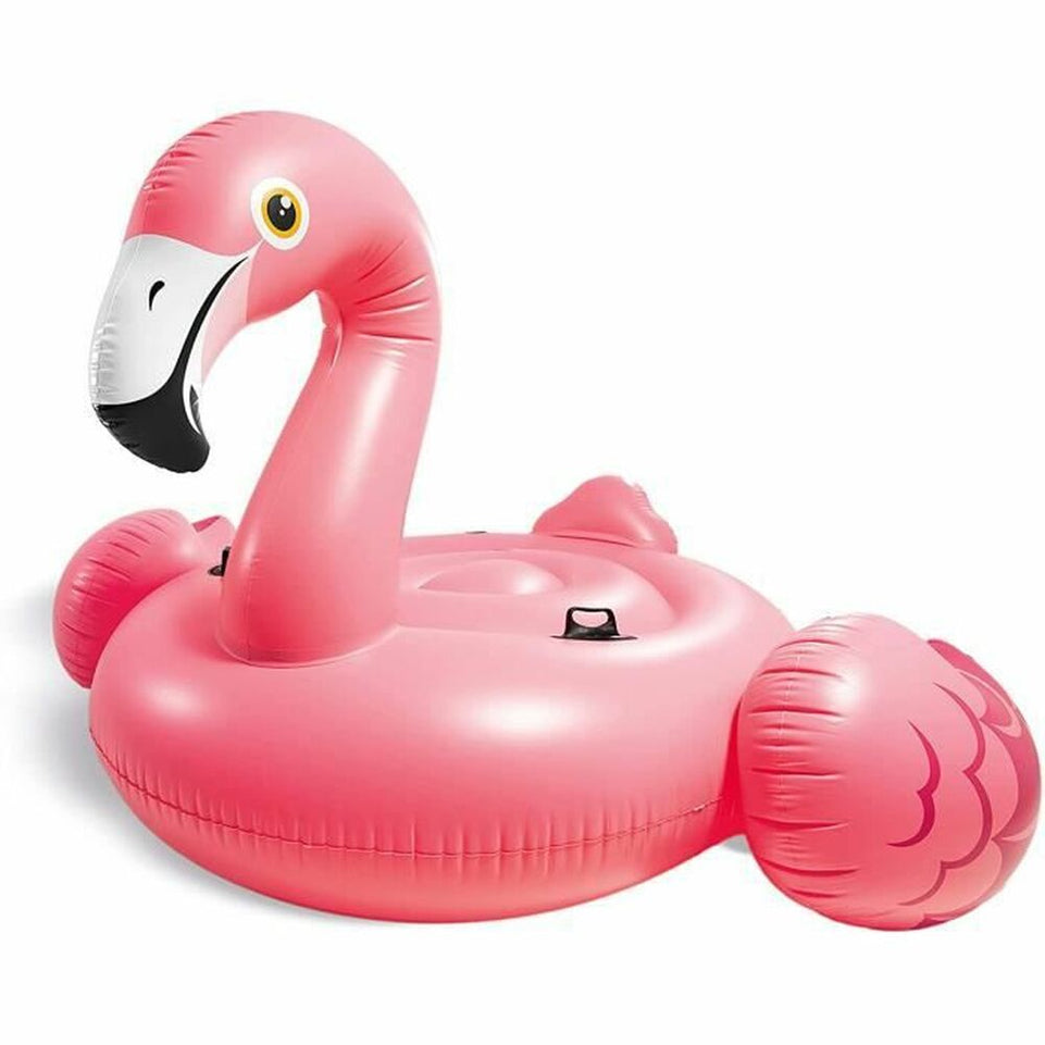 Opblaasartikel voor Zwembad Intex         Roze flamingo 203 x 124 x 196 cm