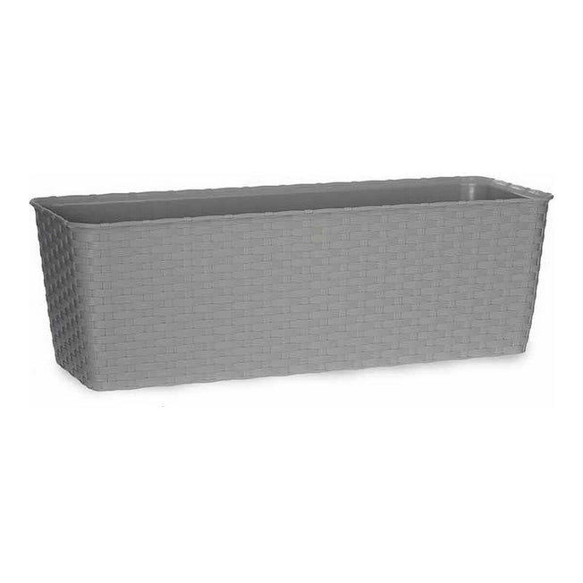 Zelfwaterende plantenpot Stefanplast 3872950 Grijs Plastic 18 x 16 x 49 cm