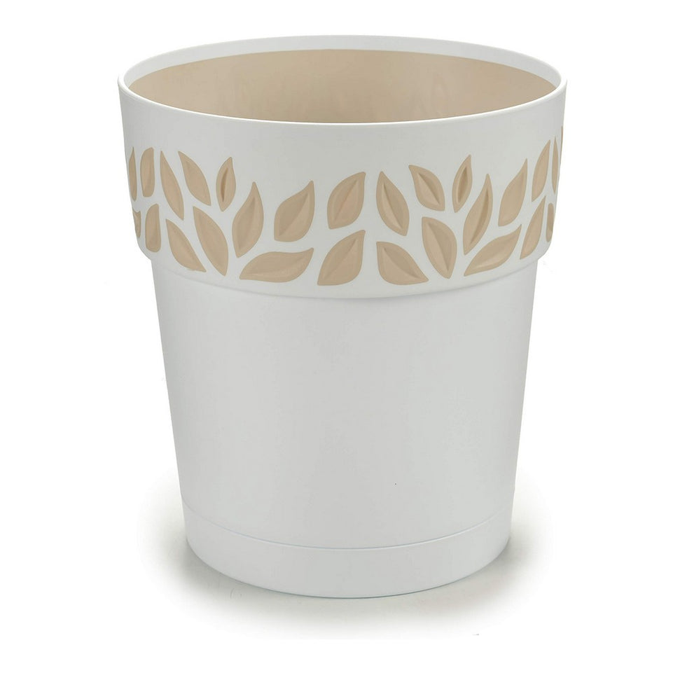 Bloempot Stefanplast STF816 Wit Beige Plastic 25 x 25 x 25 cm