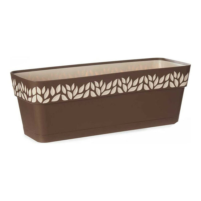 Zelfwaterende plantenpot Stefanplast 3920511 Bruin Beige Plastic