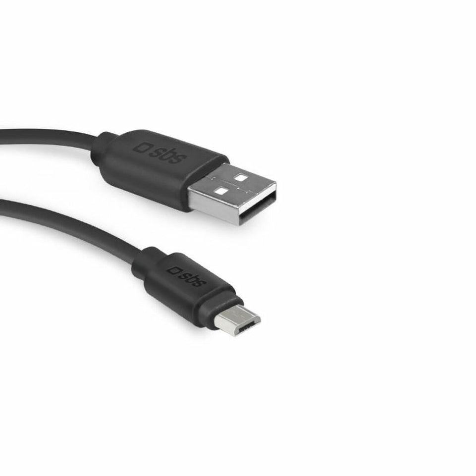 Kabel USB naar micro-USB SBS TECABLEMICRO2K (2 m) Zwart