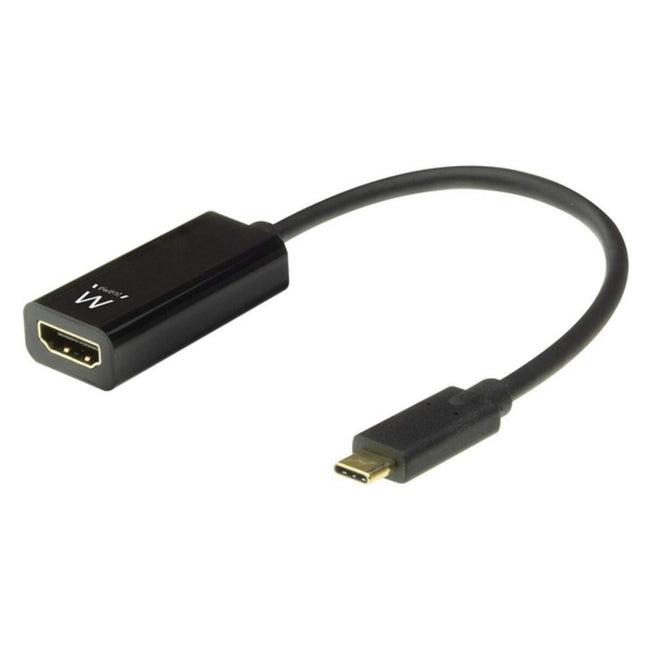 Adapter USB C naar HDMI Ewent EW9823 4K Ultra HD Zwart