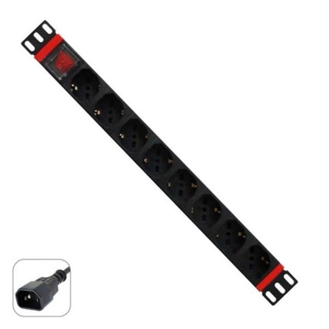 Strip 19" 8 Tomas Schuko con On/Off Switch WP WPN-PDU-C01-08