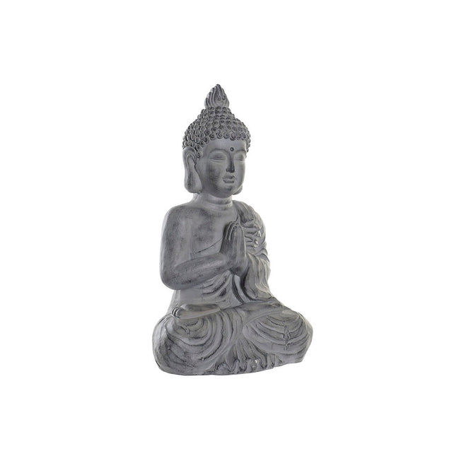 Decoratief tuinfiguur DKD Home Decor Grijs Boeddha Hars Magnesium (38,8 x 26,8 x 62,3 cm)