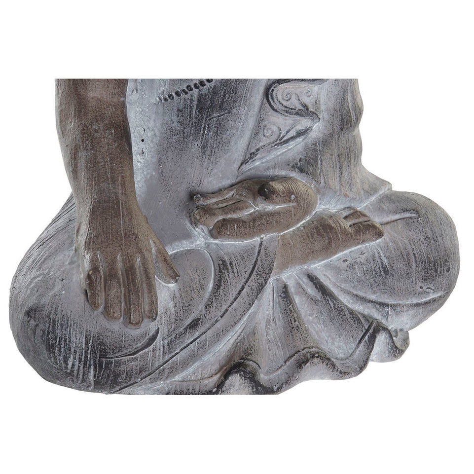 Decoratief tuinfiguur DKD Home Decor Grijs Boeddha Hars Magnesium (30,5 x 22 x 54 cm)