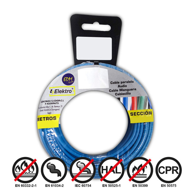 Kabel voor Parallele Interface EDM 28505 Blauw 50 m