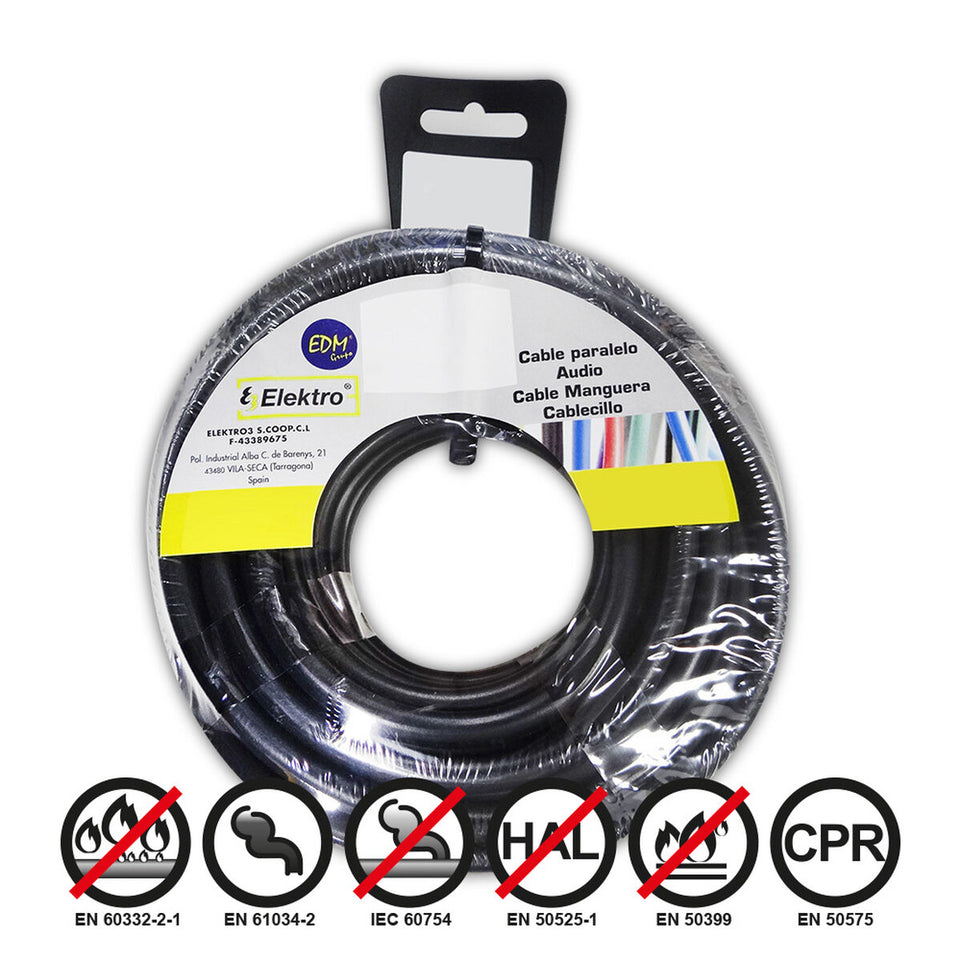 Kabel voor Parallele Interface EDM 28506 Zwart 50 m