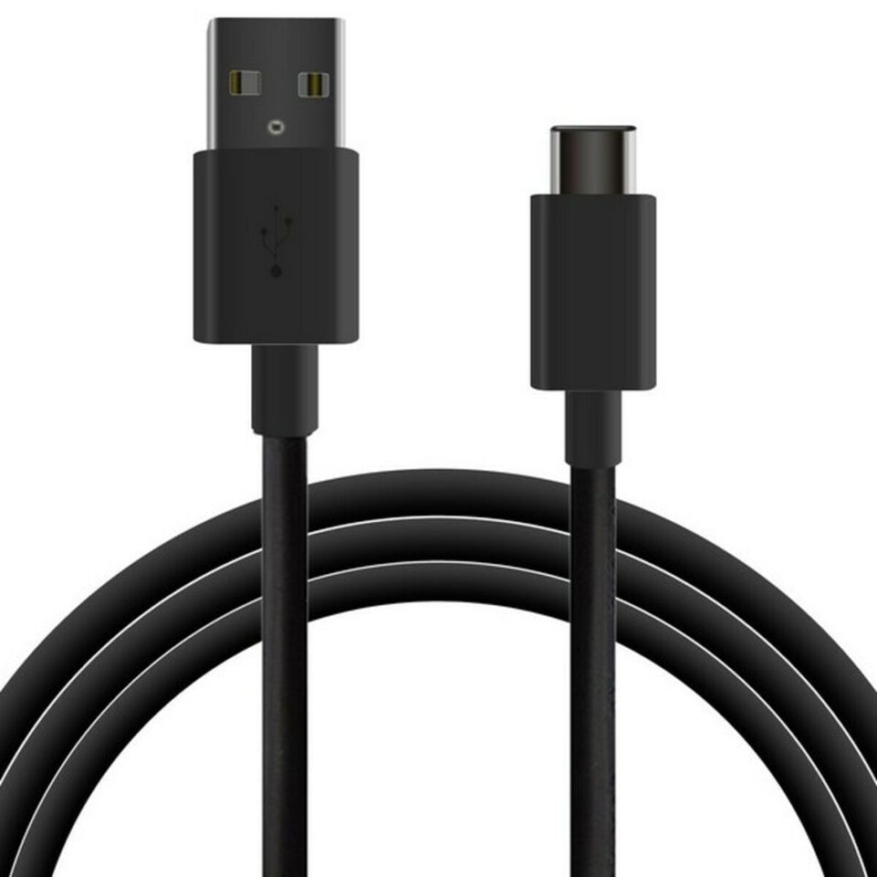 Kabel USB-C naar USB KSIX 1 m Zwart