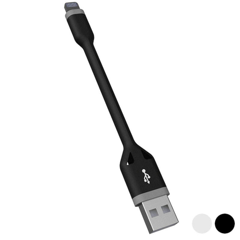 Kabel USB naar Lightning KSIX 10 cm