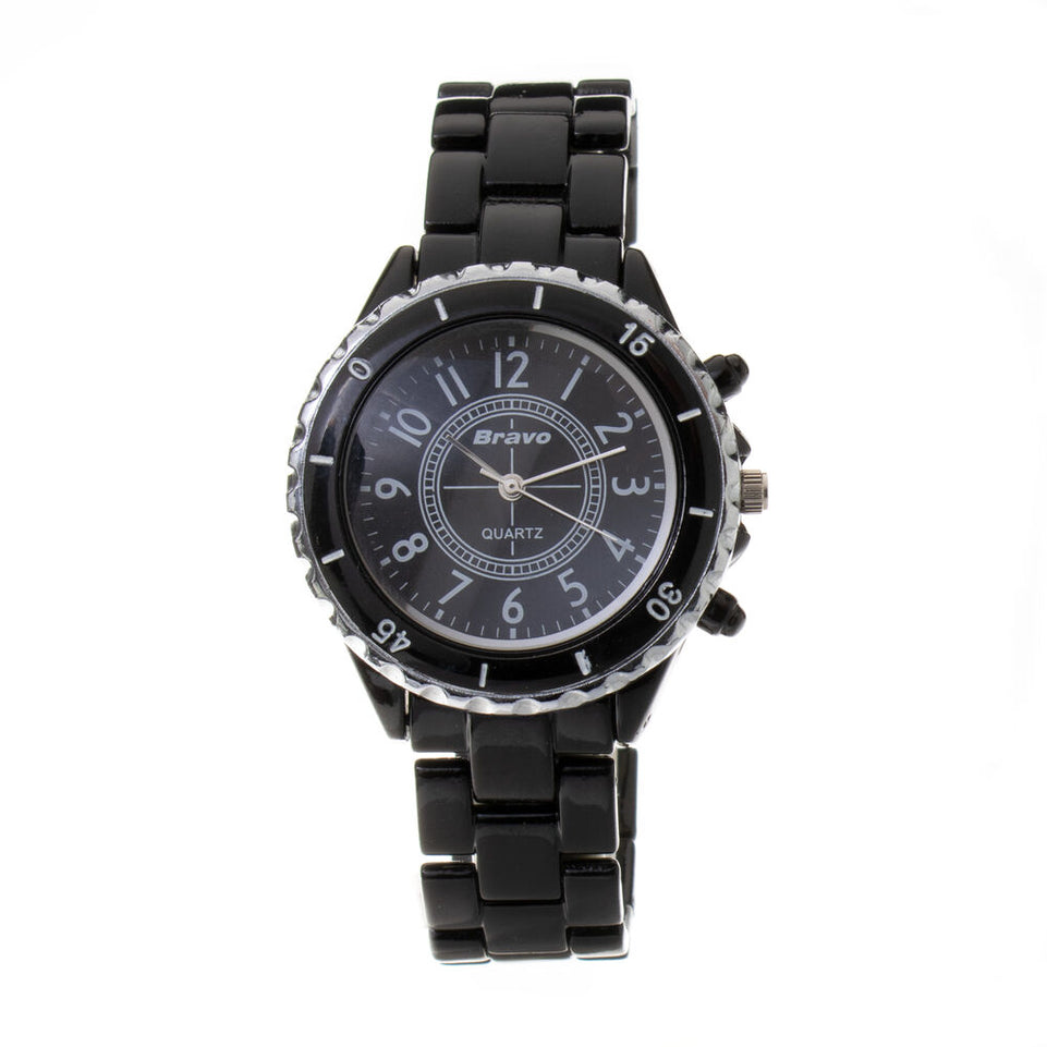 Horloge Heren Bravo BRA-BLK-03CR (Ø 40 mm)