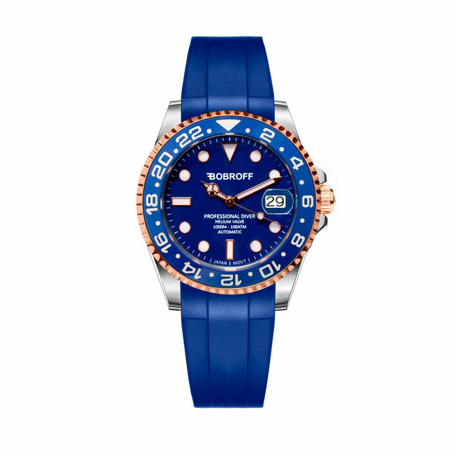 Horloge Uniseks Bobroff BF0006-CA Blauw (Ø 41 mm)