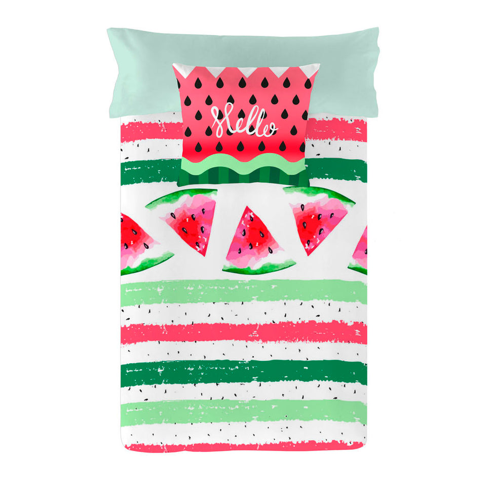 Noorse hoes Icehome WATERMELON Omkeerbaar 150 x 220 cm Bed van 90