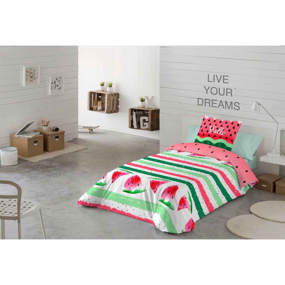 Noorse hoes Icehome WATERMELON Omkeerbaar 150 x 220 cm Bed van 90