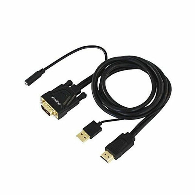 Adapter HDMI naar VGA approx! APPC22 3,5 mm USB 60 Hz