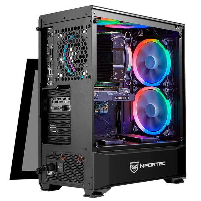 Micro ATX/ATX/ ITXMidtower Behuizing Nfortec Antares RGB