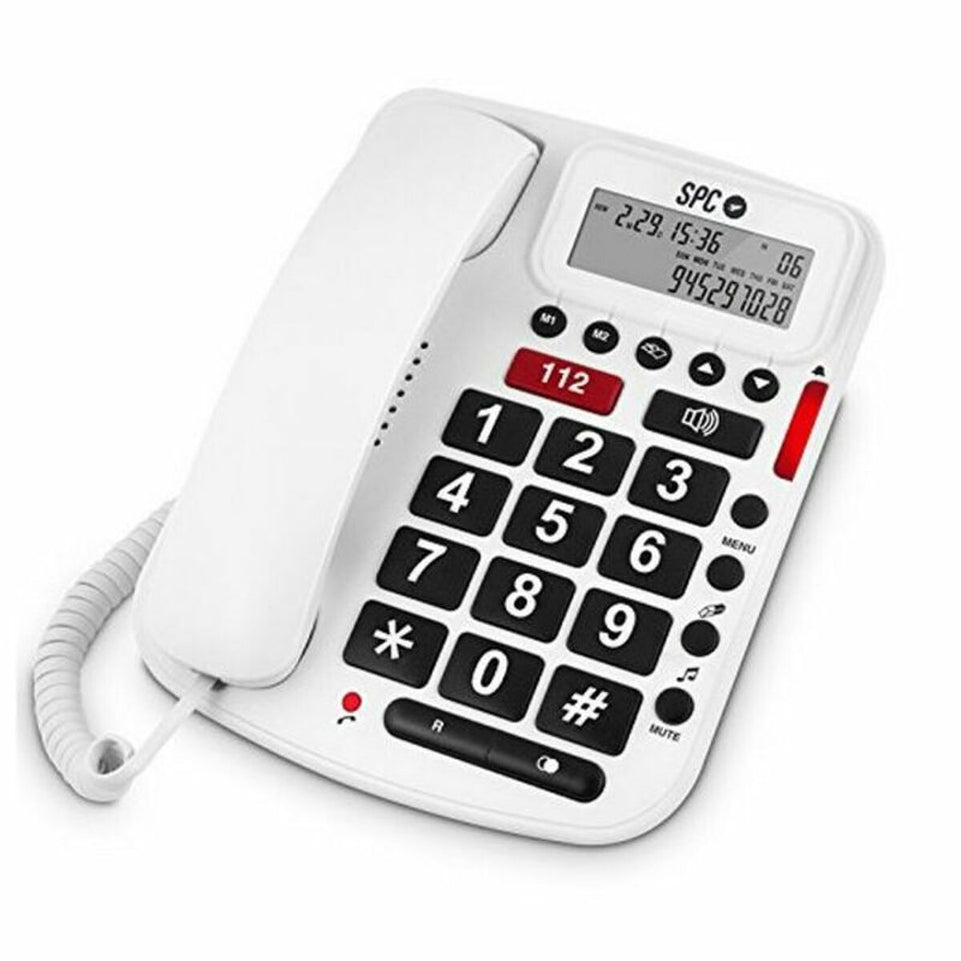 Vaste Telefoon voor Ouderen SPC 3293B Wit