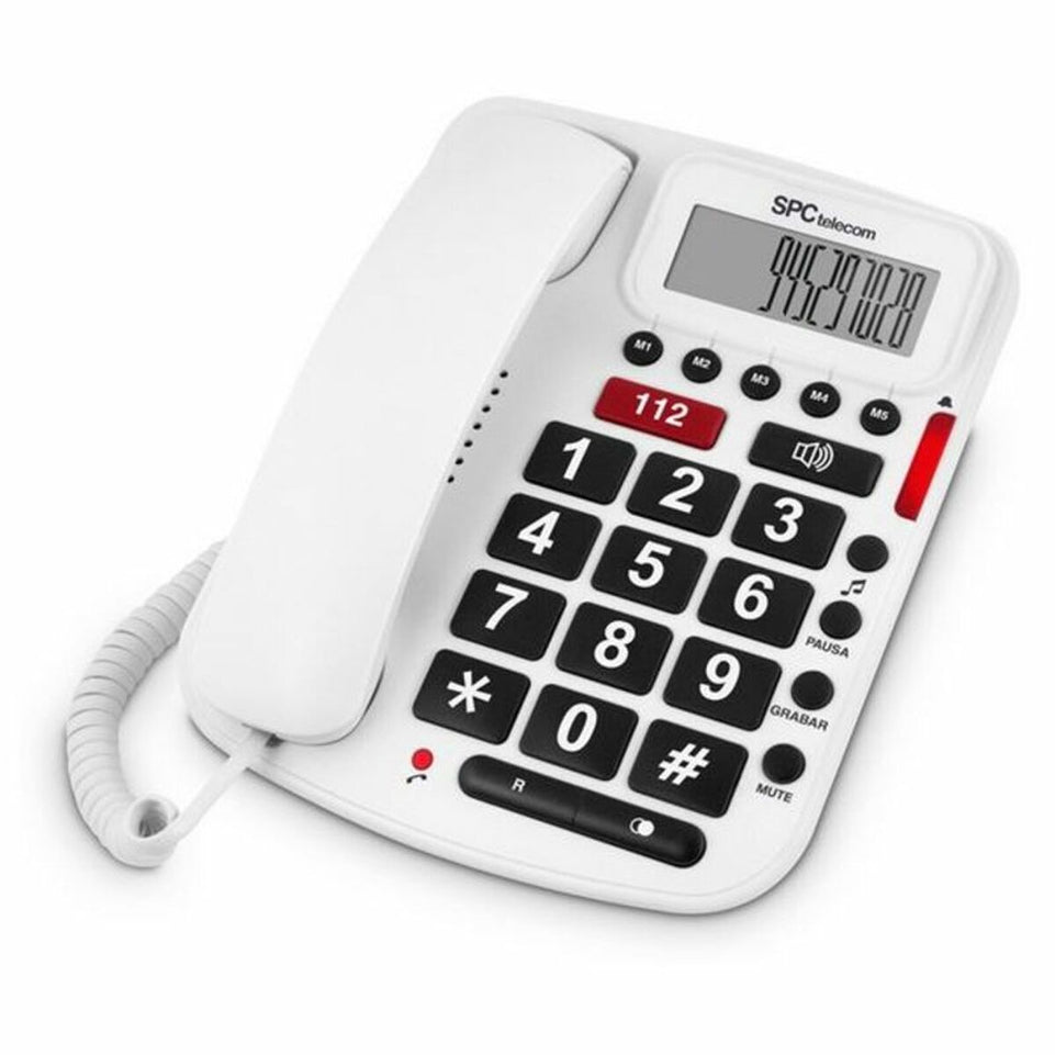 Vaste Telefoon voor Ouderen SPC 3293B Wit