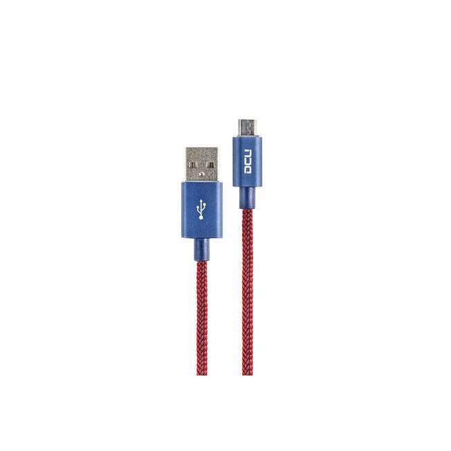 Kabel USB naar micro-USB DCU 30401285 Kastanjebruin Nylon