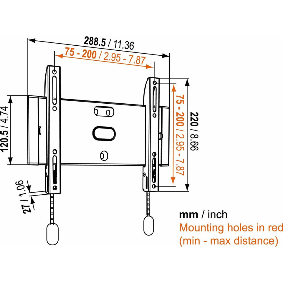 TV houder Vogel's 6301100              20 kg 19" 26"