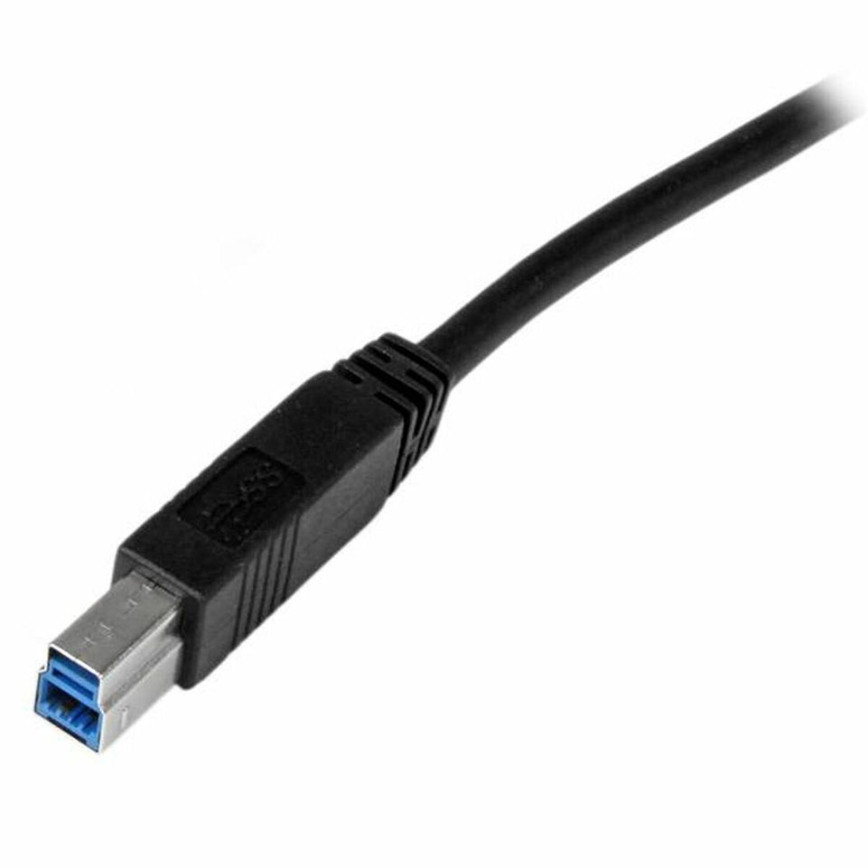 Kabel USB A naar USB B Startech USB3CAB1M            Zwart