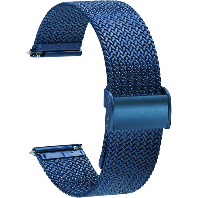 Horloge-armband 16-22 mm Blauw Metaal (Refurbished A)